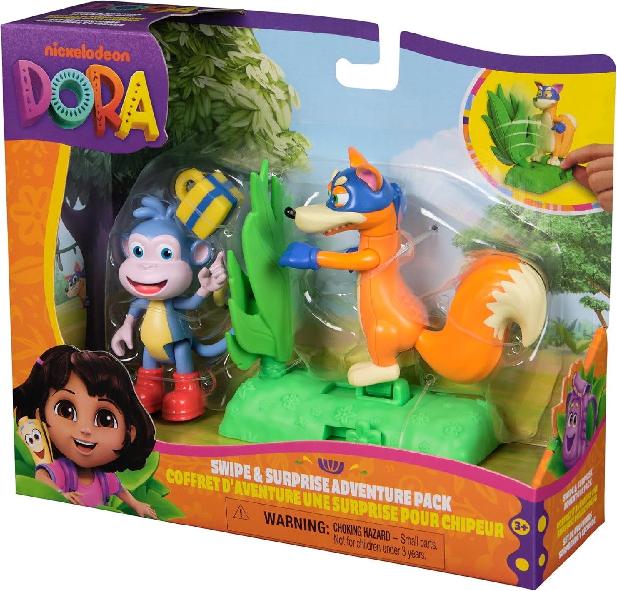 Dora - Abenteuer Set: Affe Boots und Fuchs Swiper