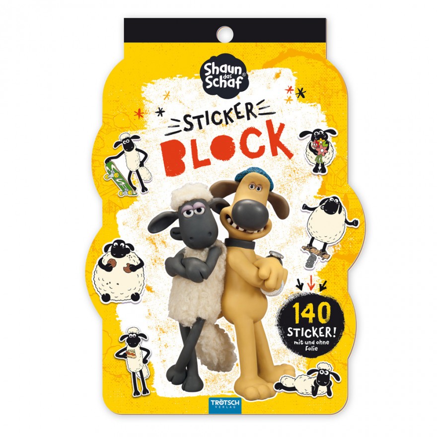 Shaun das Schaf -  Stickerblock (10er-VE)