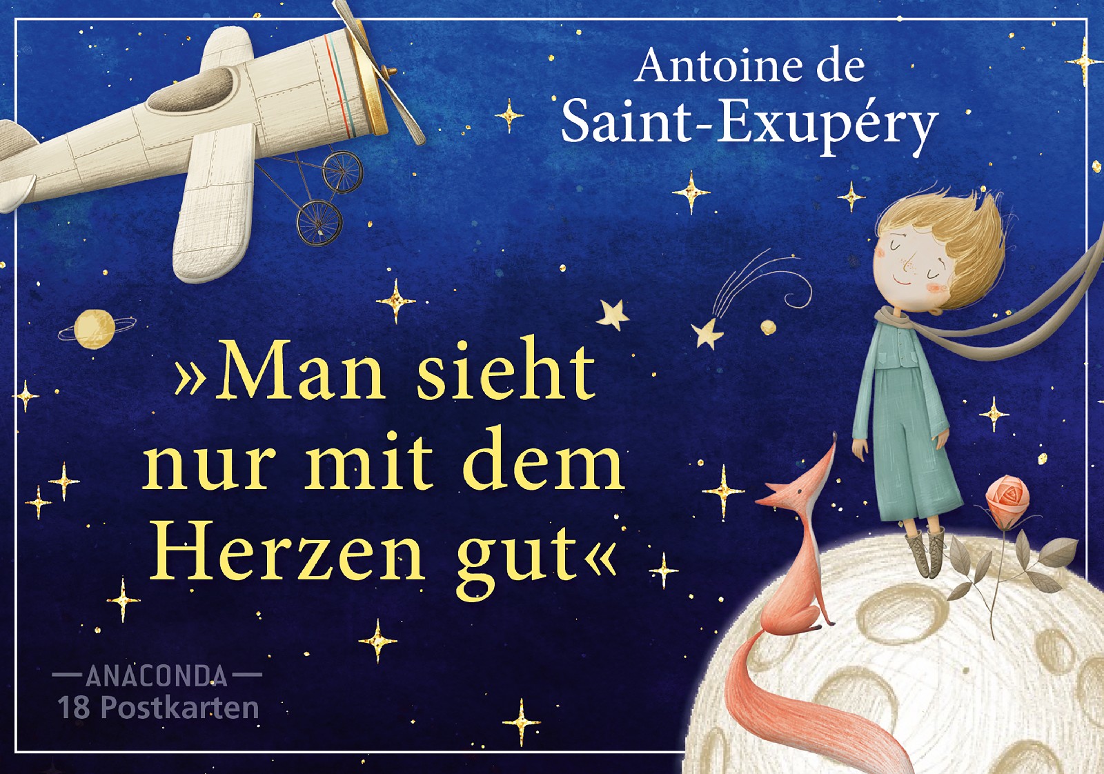 Postkarten-Set: Antoine de Saint-Exupéry