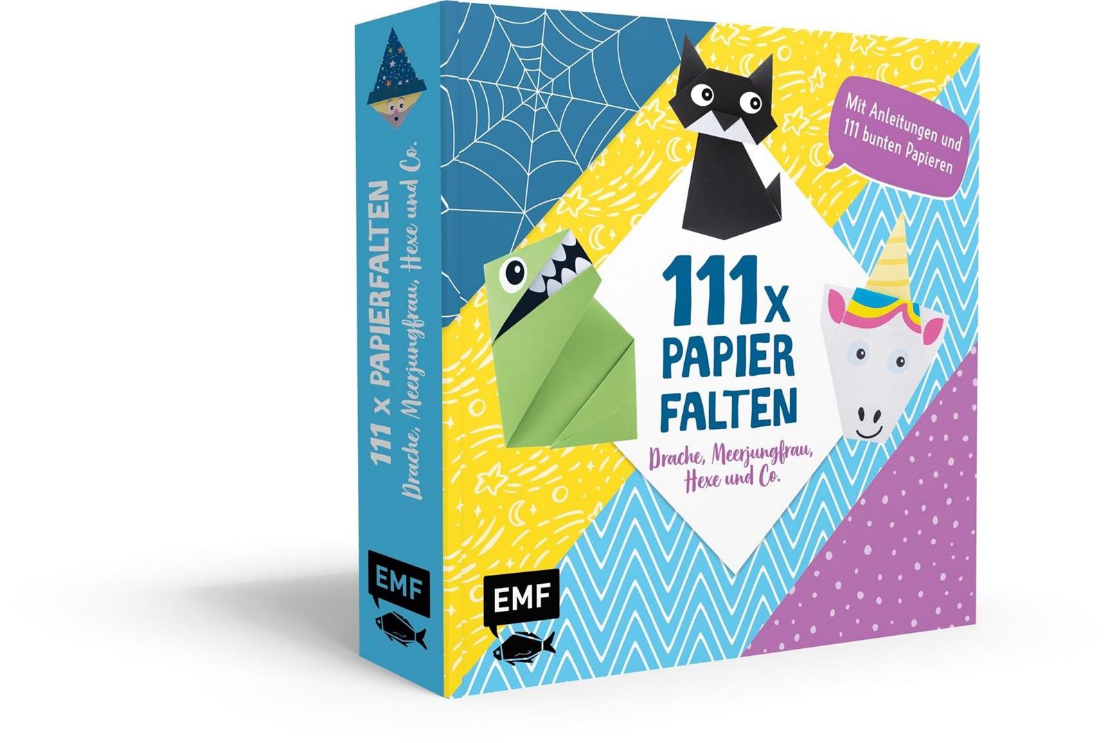 111 x Papierfalten – Drache, Meerjungfrau, Hexe und Co.