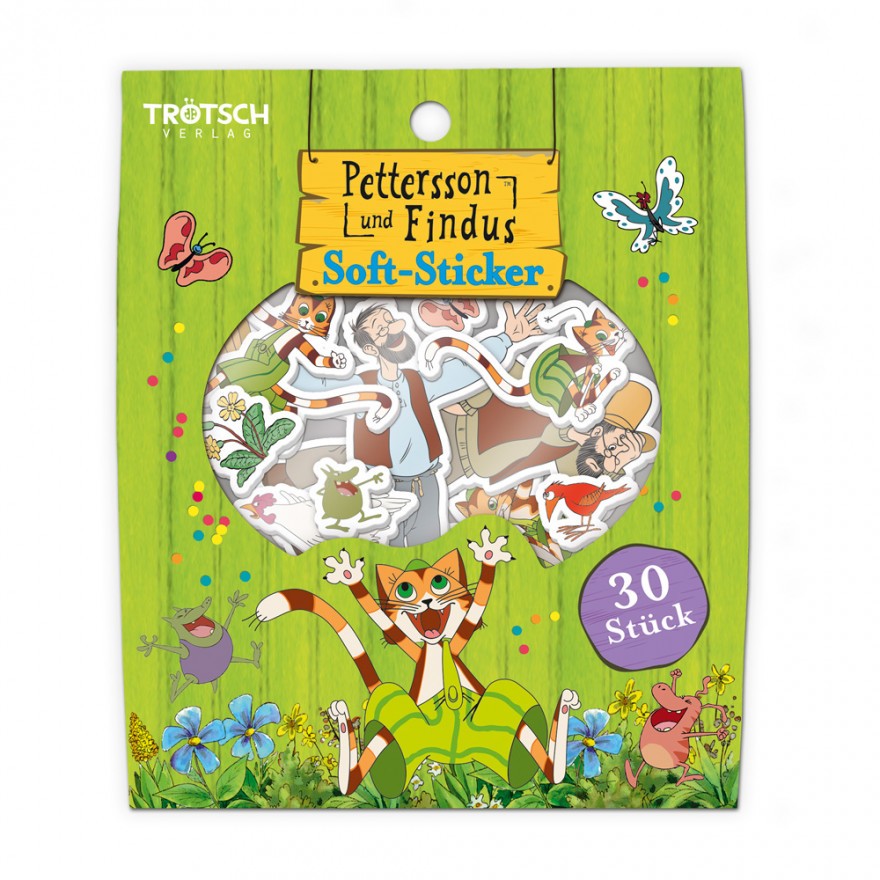 Pettersson & Findus - Soft-Sticker, 30 Stück (10er-VE)