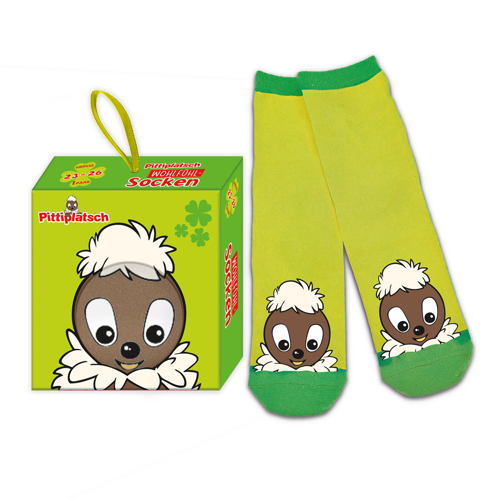 Unser Sandmännchen - Pittiplatsch Kindersocken Größe 23 bis