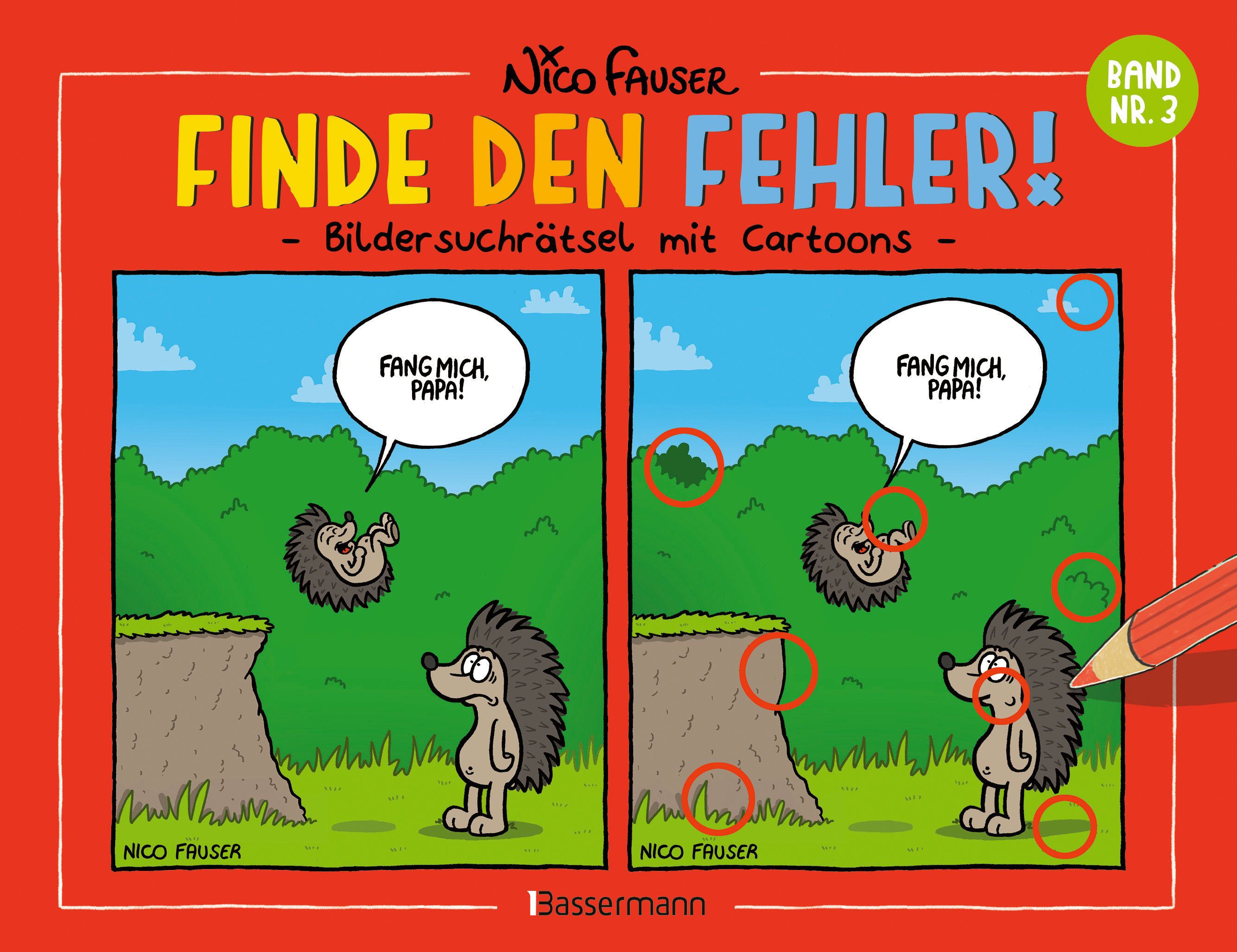 Finde den Fehler - Band Nr.3 - Bildersuchrätsel mit Cart...