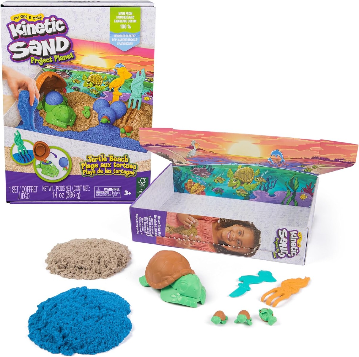 Kinetic Sand Project Planet : Schildkröten Set (396g)