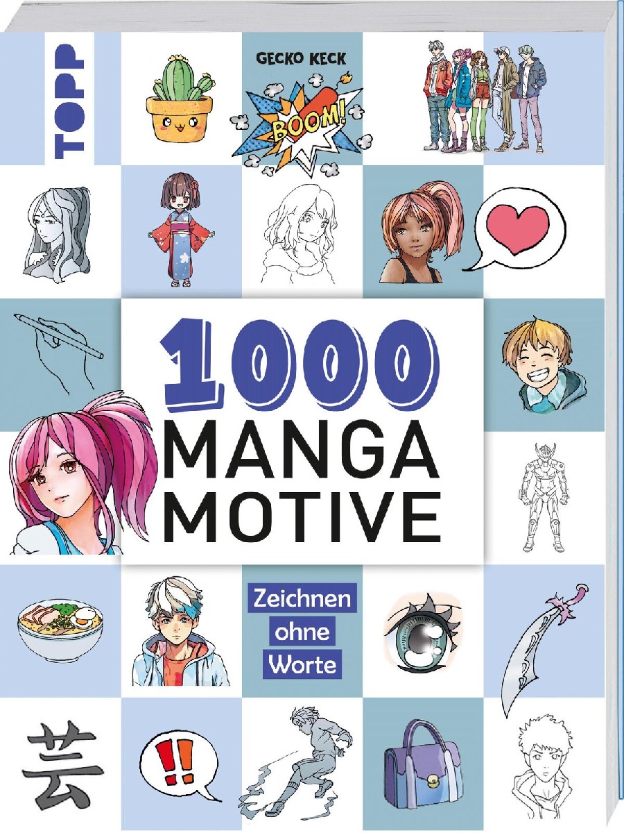1000 Manga Motive - Zeichnen ohne Worte