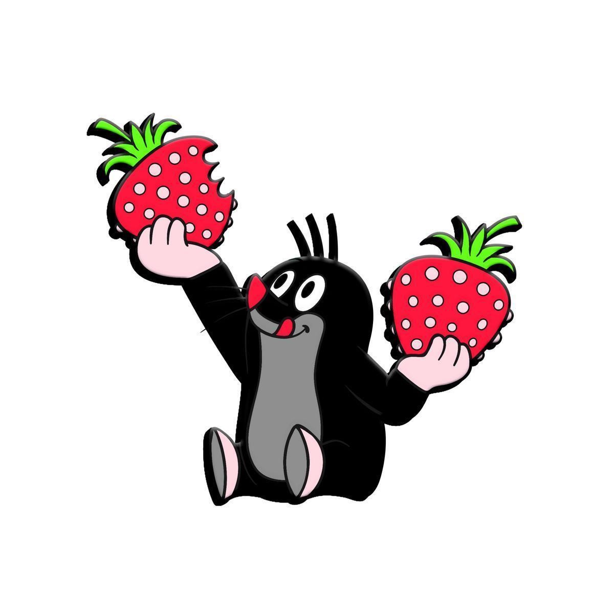 Der kleine Maulwurf - Erdbeere 3 D Magnet