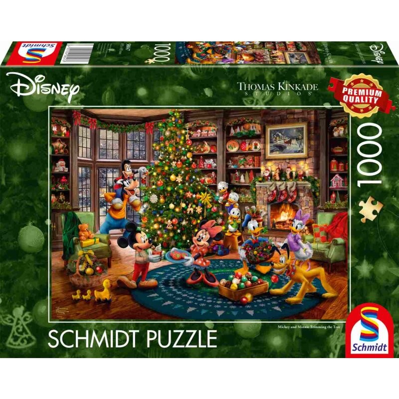 Puzzle - Disney: Mickey & Minnie Weihnachtsbaum (1000 Teile)