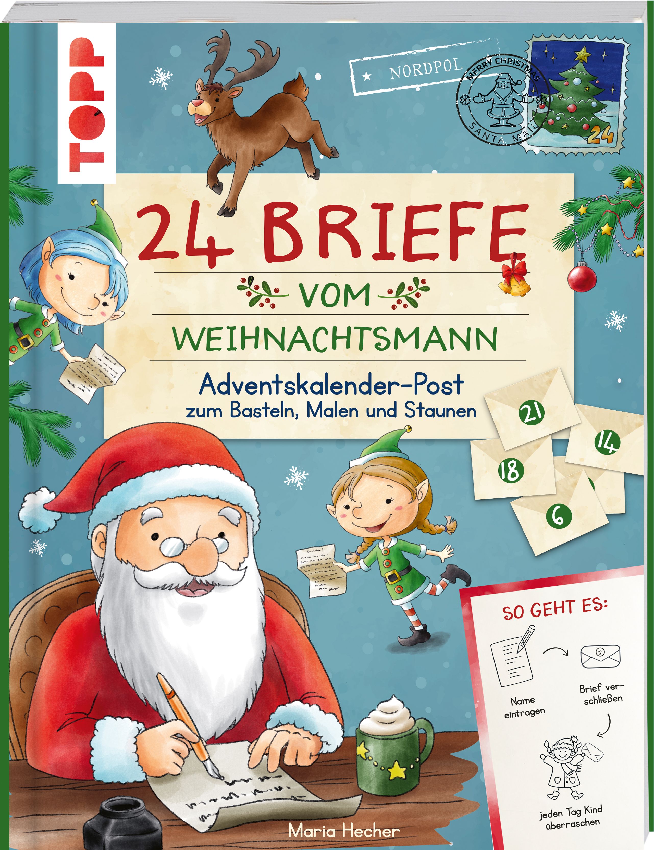 24 Briefe vom Weihnachtsmann. Adventskalender-Post zum B...