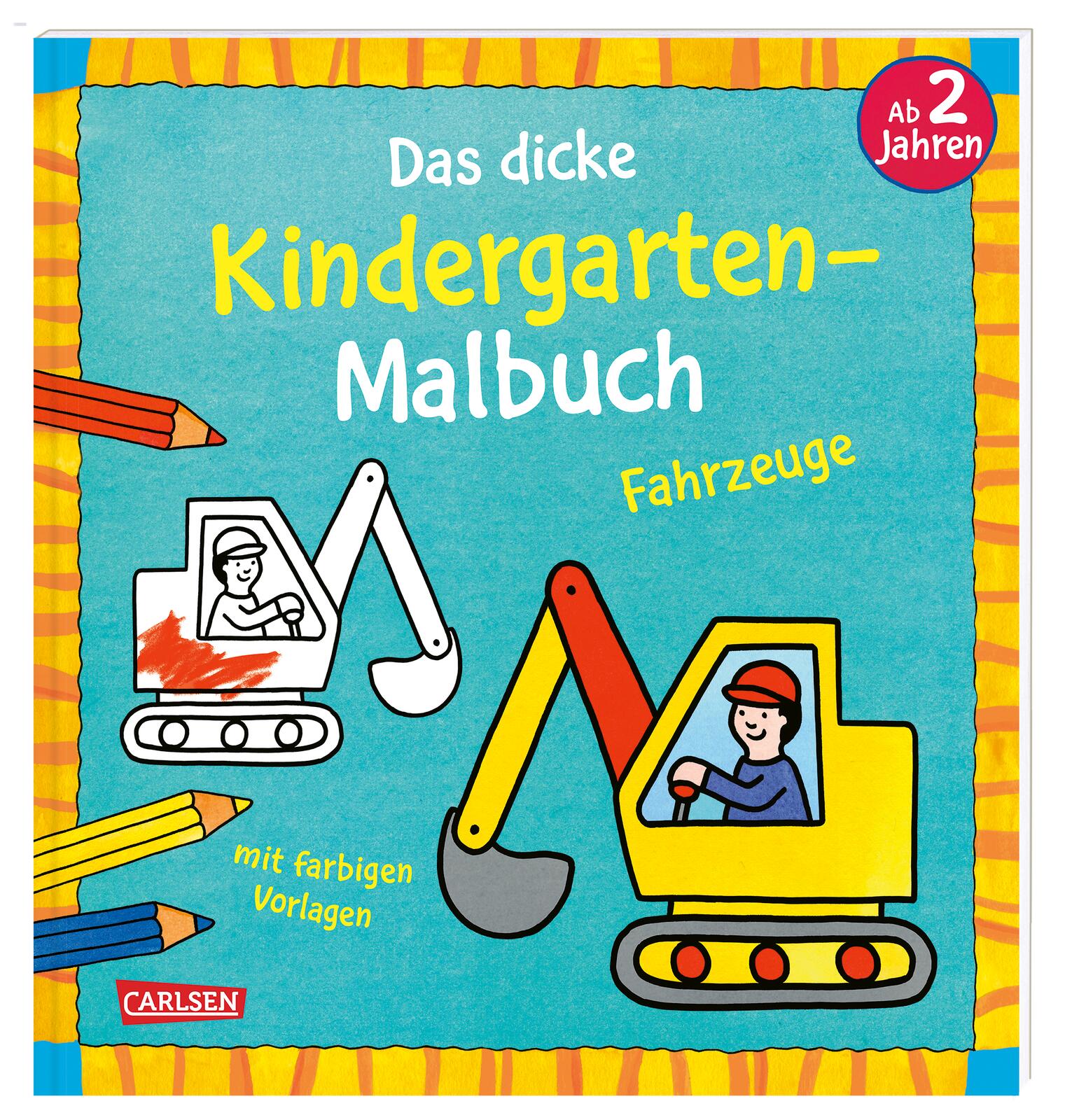 Ausmalbilder für Kita-Kinder: Das dicke Kinder...