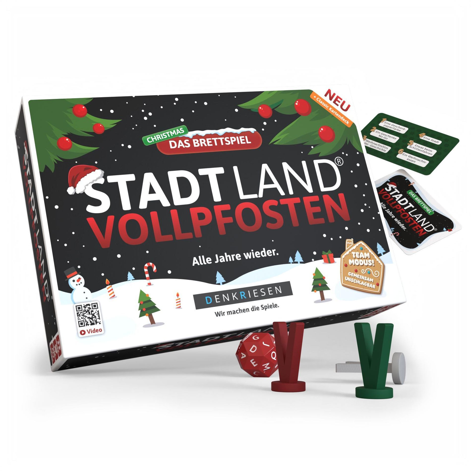 DENKRIESEN - STADT LAND VOLLPFOSTEN® Das Brettspiel Christm