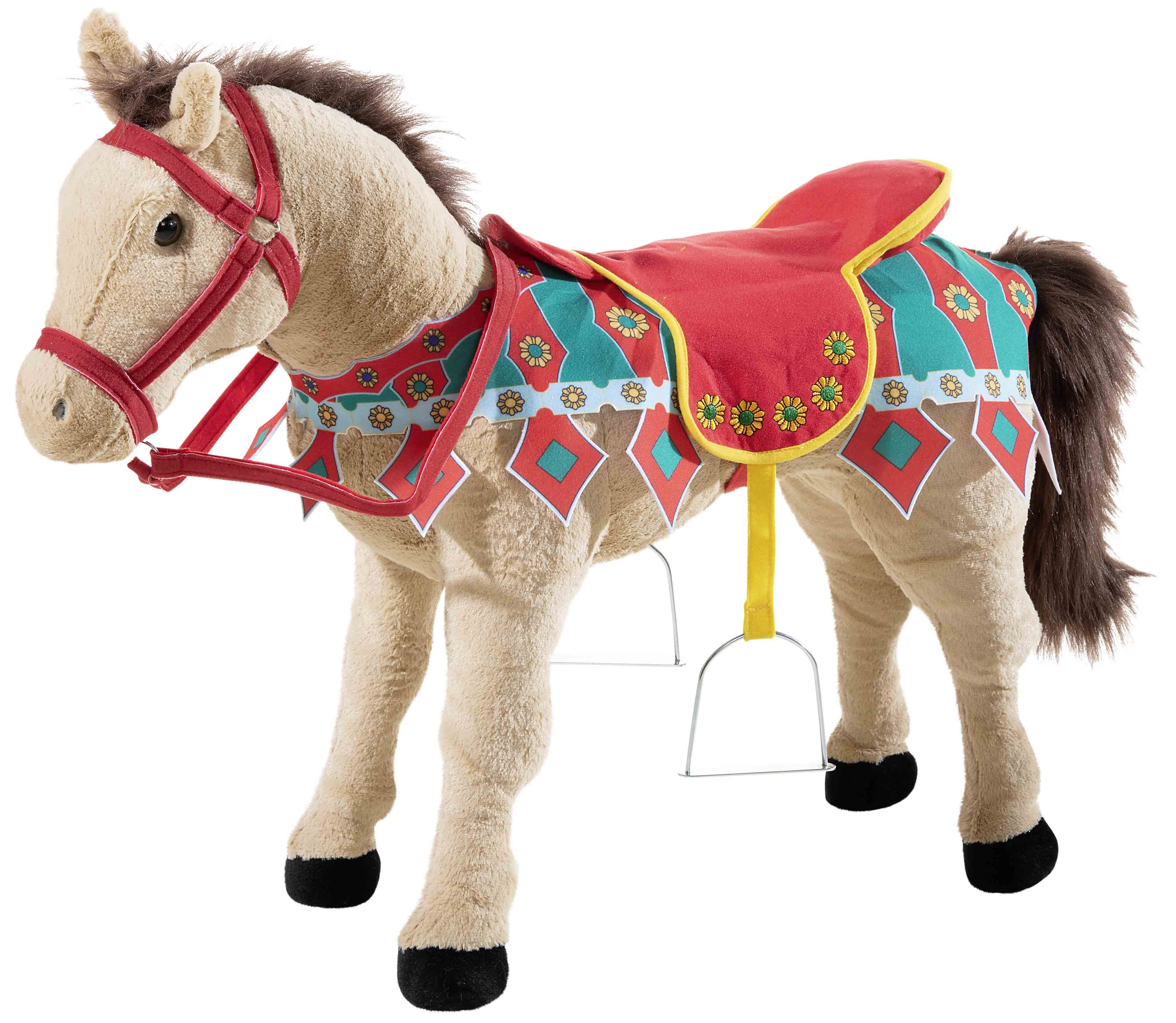 KARUSSELPFERD beige mit Sound (Plüsch, 75cm)