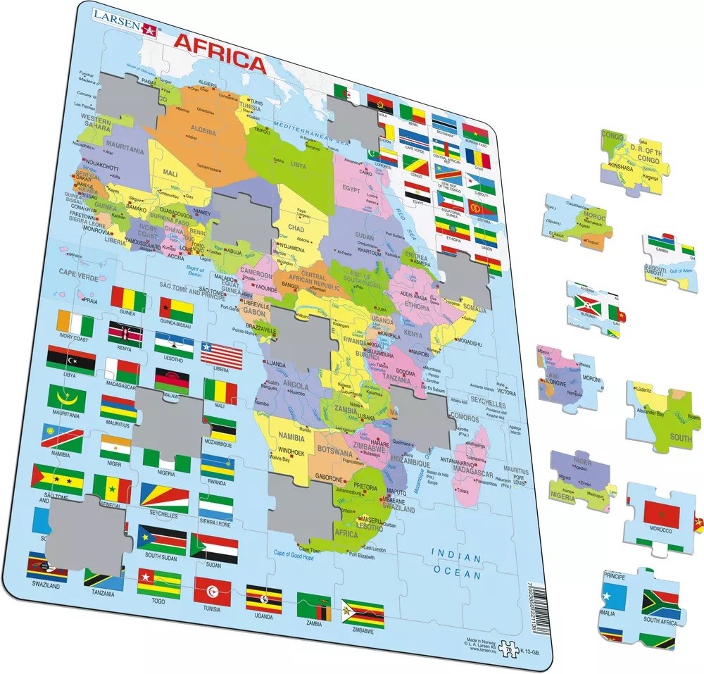 Puzzle - Africa (politcal / engl.)