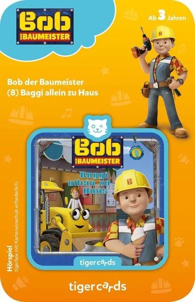 tigercard - Bob der Baumeister: Baggi allein zu Hause