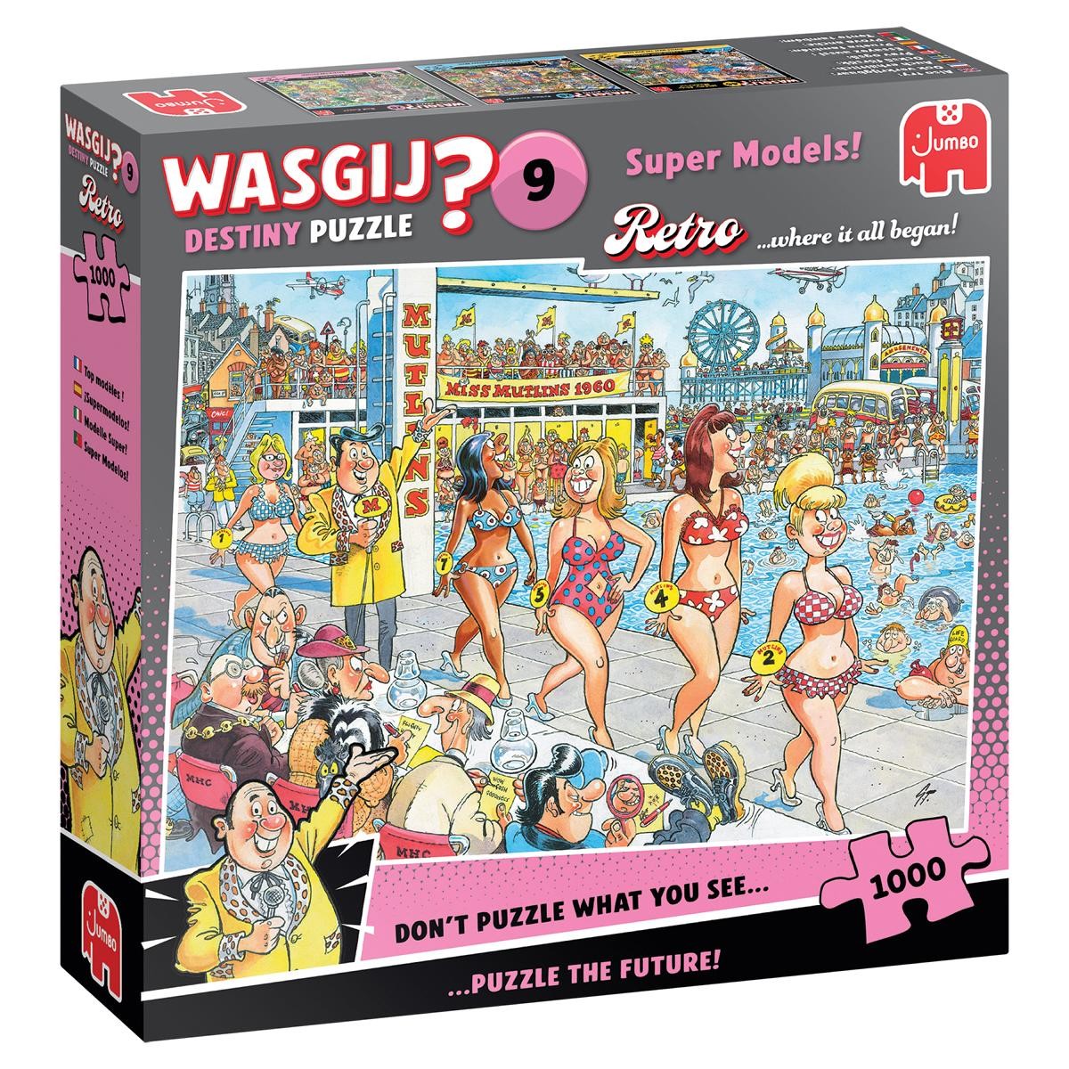 Wasgij Retro Destiny 9 - Super Models (1000 Teile)
