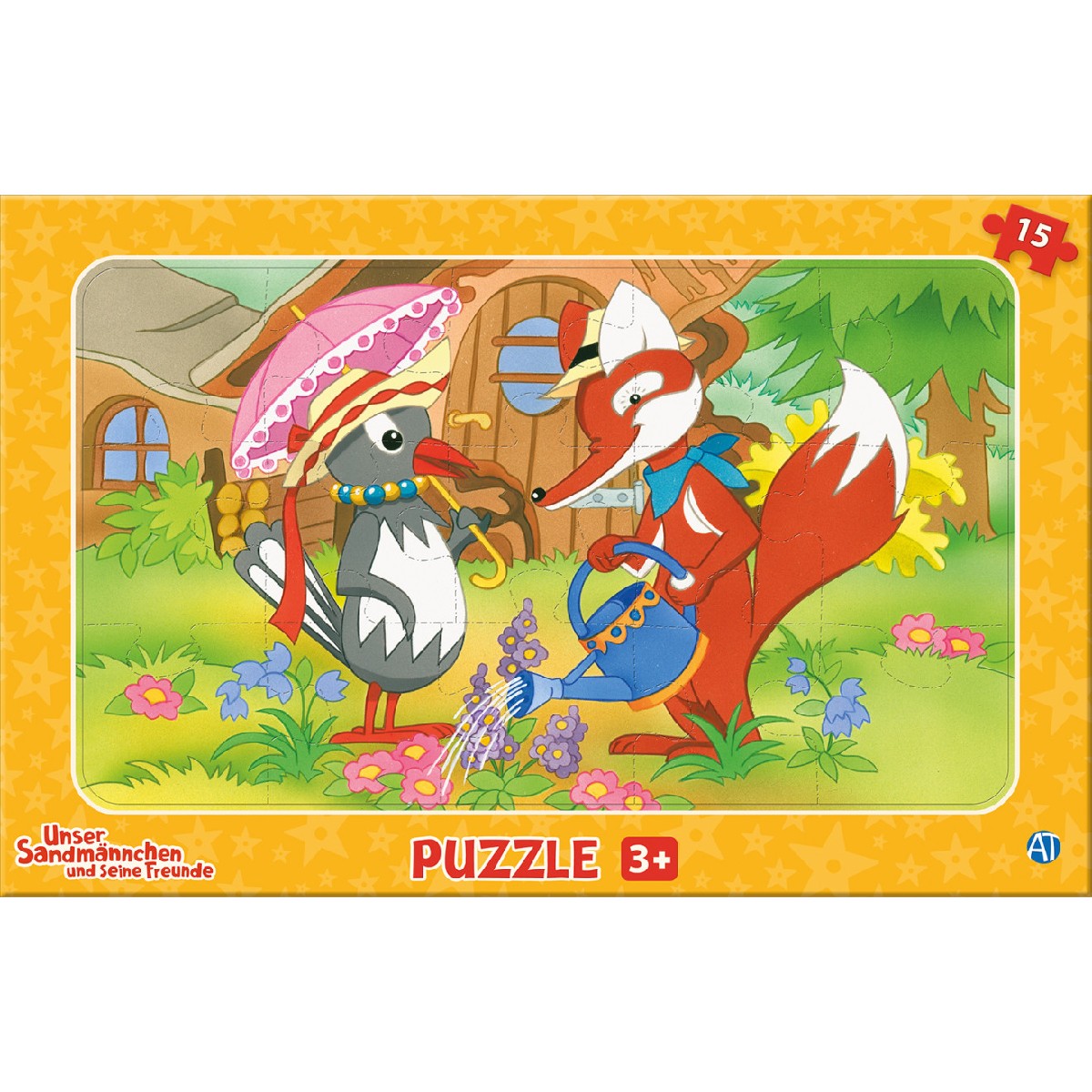 Herr Fuchs und Frau Elster - Rahmenpuzzle (5er-VE)