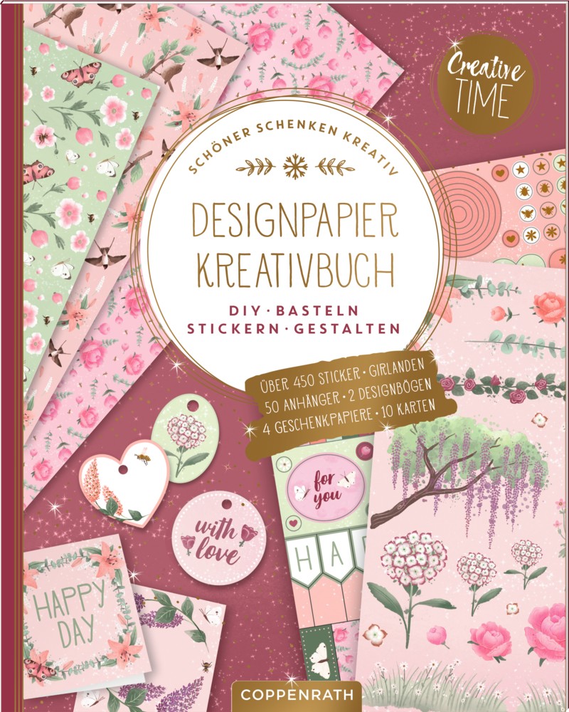 Designpapier-Kreativbuch: Garden Glory (3er-VE)