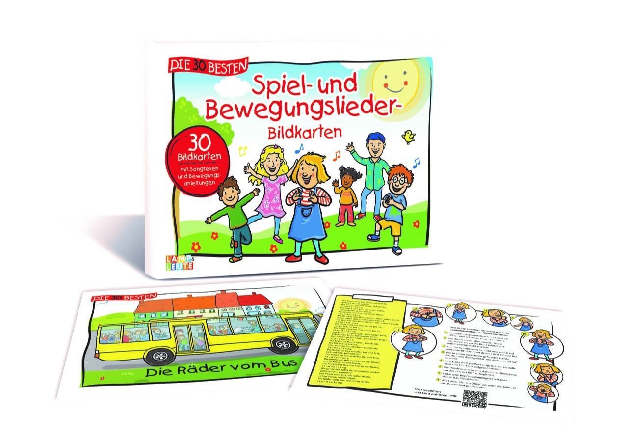 Die 30 besten Spiel- und Bewegungslieder Bildkarten