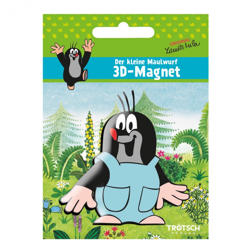 Der kleine Maulwurf - 3D-Magnet mit Hose (10er-VE)