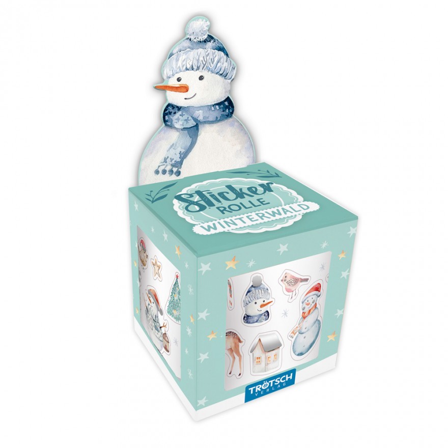Stickerrolle - Winterwald mit 200 Stickern (16er-VE)