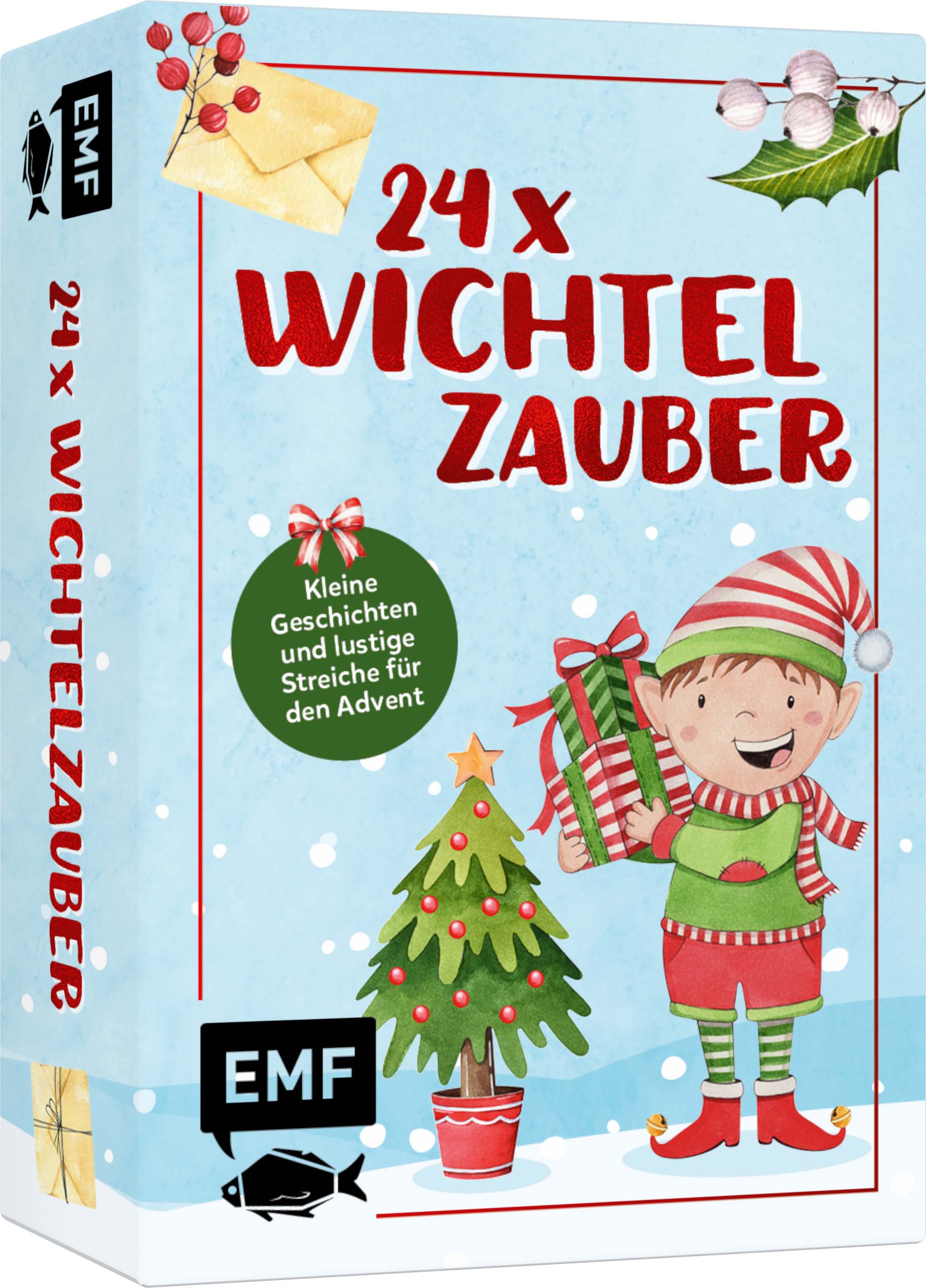 Adventskalender-Kartenset: 24 x Wichtelzauber