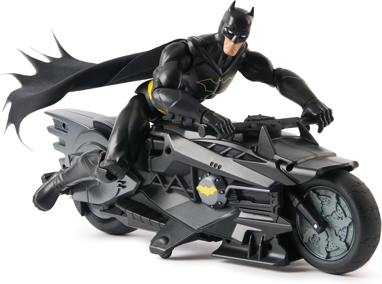 DC Actionfigur: Batman - Batcycle mit Batman (30cm)