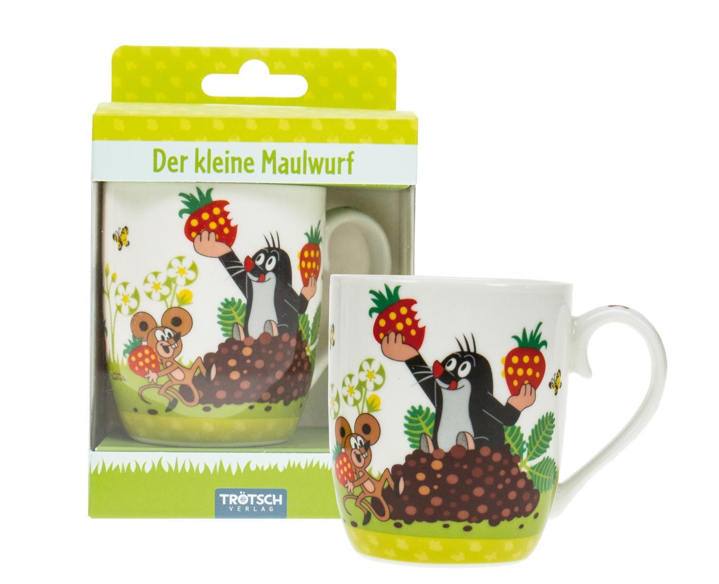 Der kleine Maulwurf - Kindertasse Erdbeere