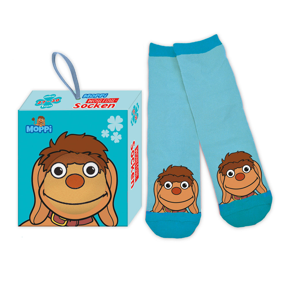 Unser Sandmännchen - Moppi Kindersocken Größe 27 bis 30