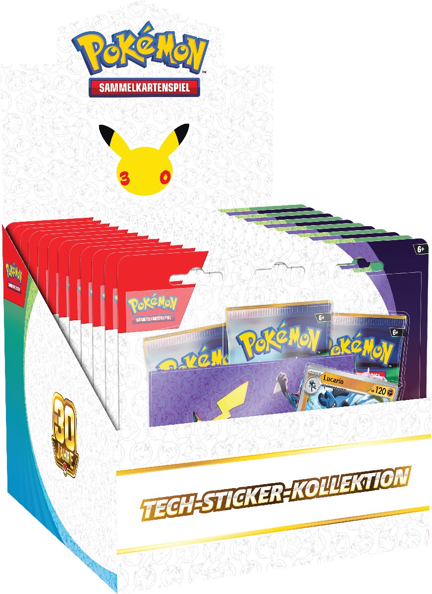 Pokemon 30 Jahre Tech-Sticker-Koll.