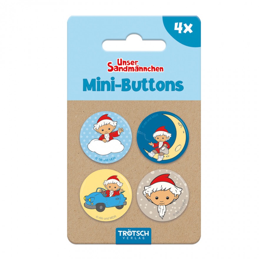 Unser Sandmännchen - 4er-Set Mini-Buttons (10er-VE)