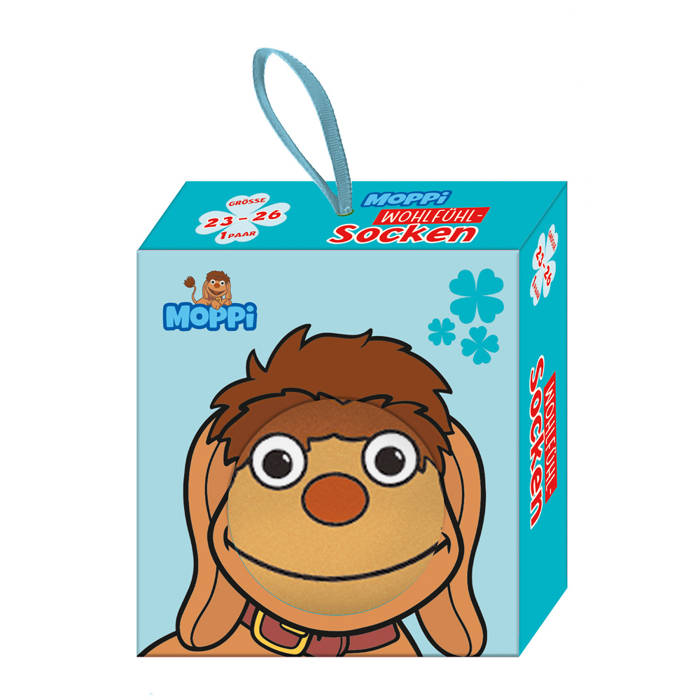 Unser Sandmännchen - Moppi Kindersocken Größe 23 bis 26