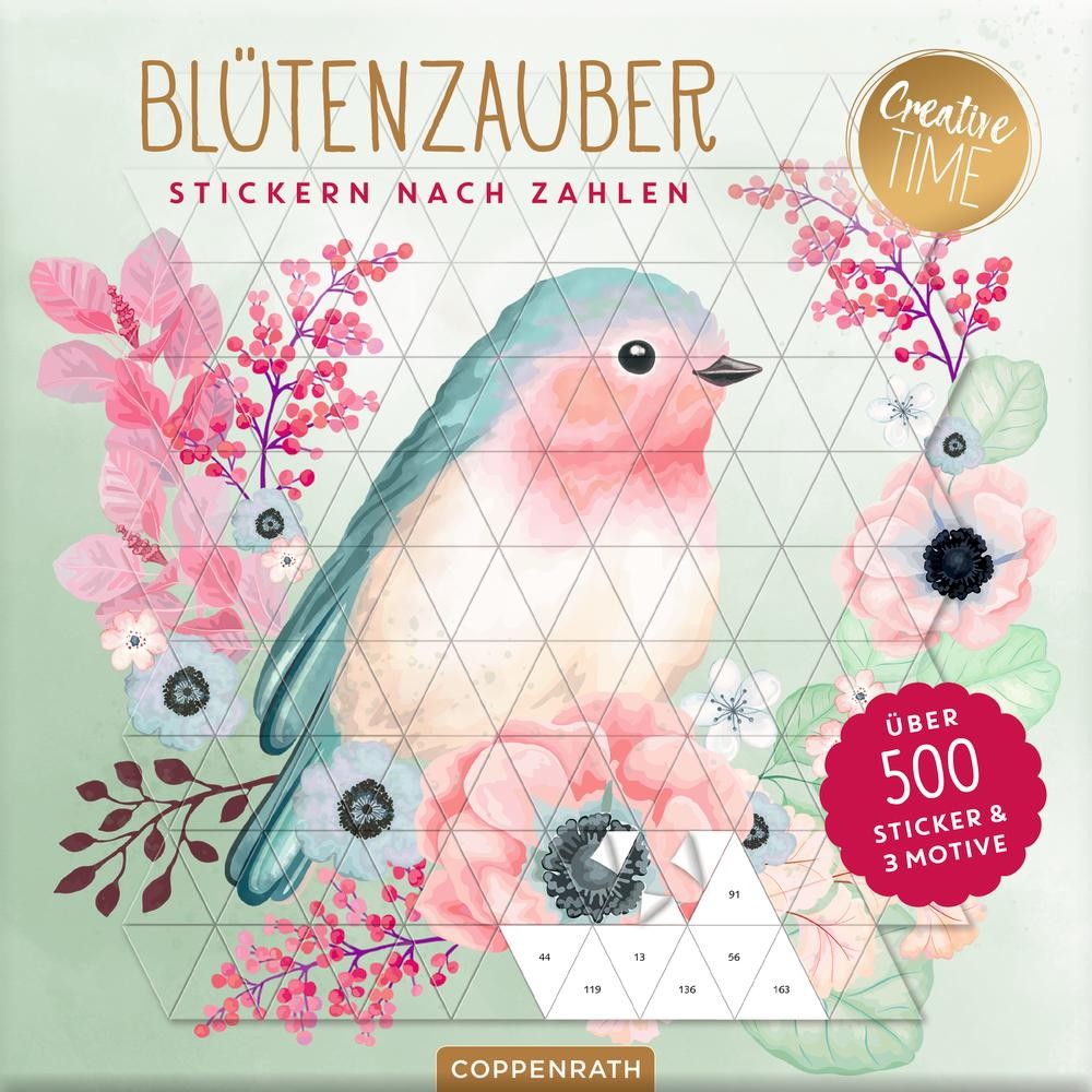 Stickern nach Zahlen: Blüten-Zauber (2er-VE)