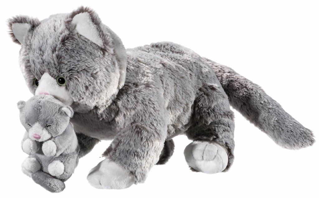 SOFTISSIMO Katzen Mami mit Baby (Plüsch, 32cm)