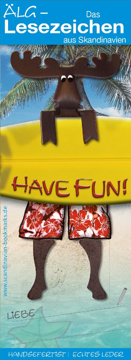 Lesezeichen Elch, Have Fun