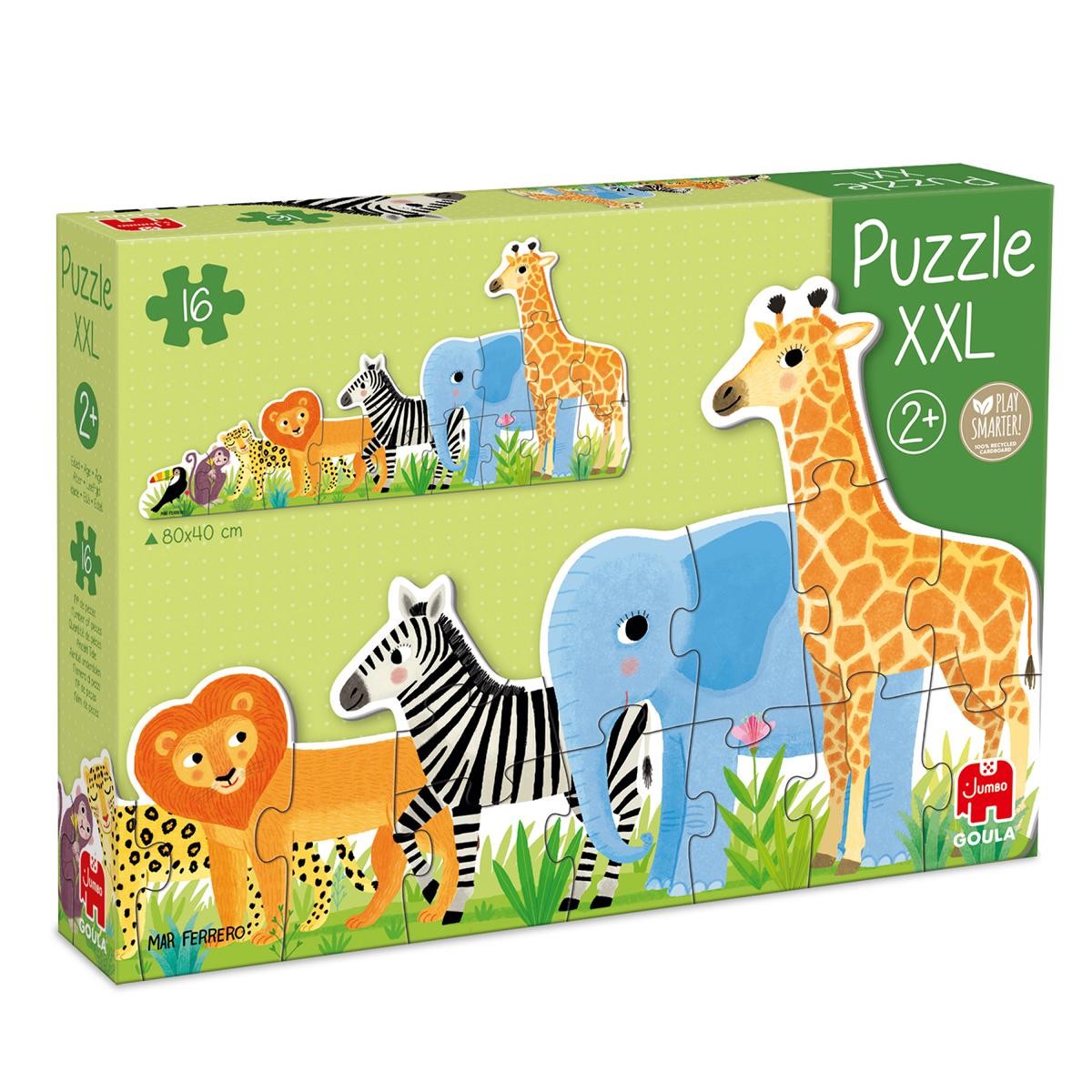 GOULA - XXL-Puzzle Dschungel, von klein bis groß