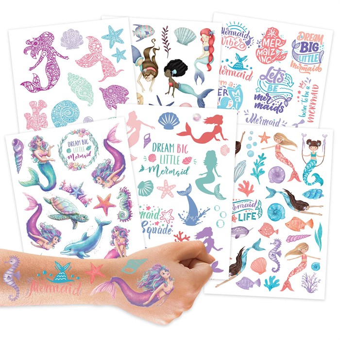 Kindertattoos - Meerjungfrauen