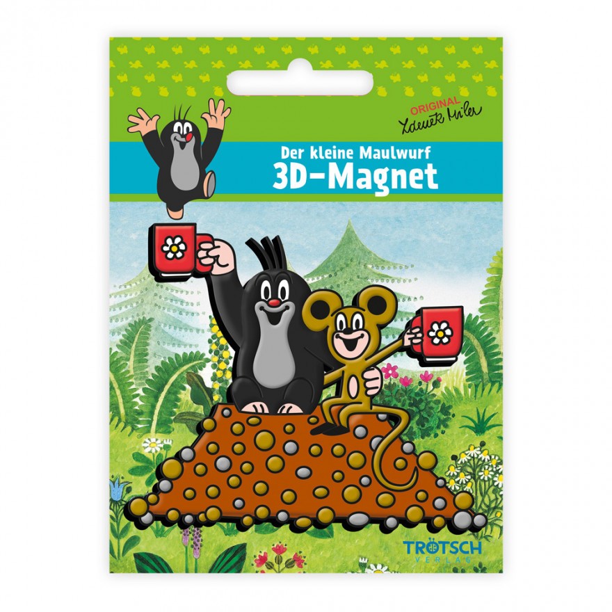 Der kleine Maulwurf - Teestunde 3 D Magnet (10er-VE)