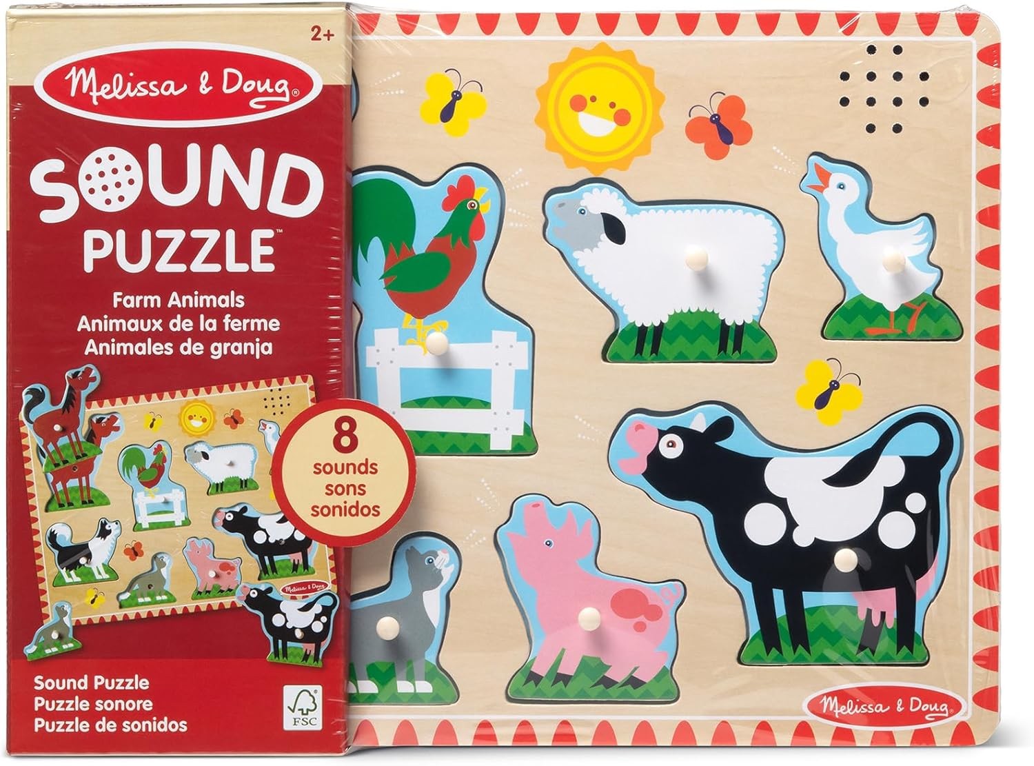 Melissa & Doug Puzzle: Bauernhoftiere mit Sound