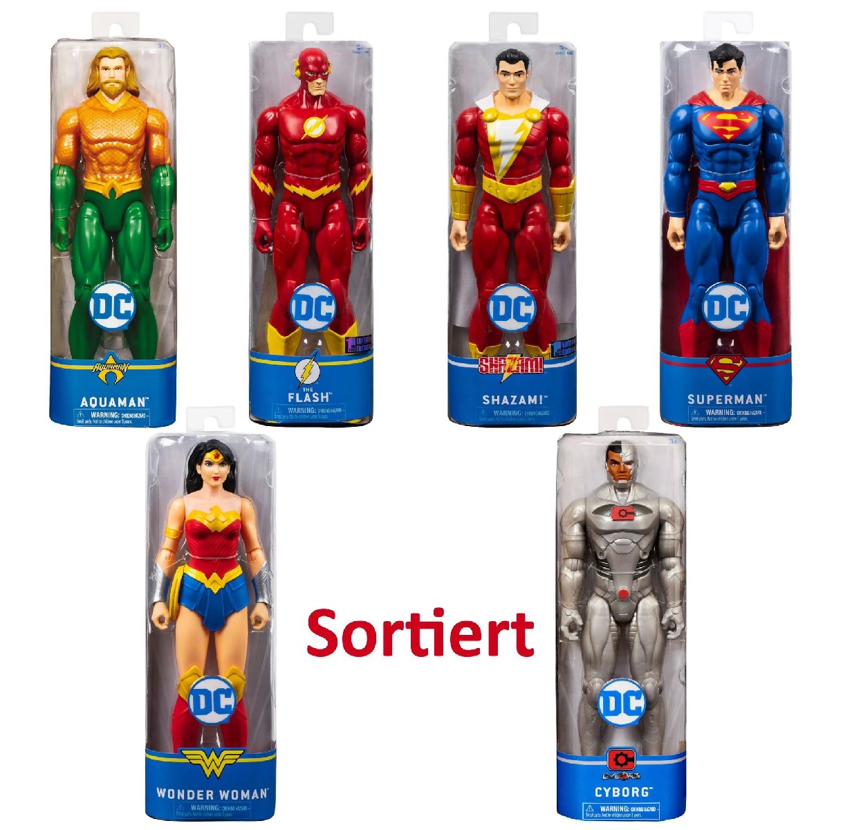 DC Actionfigur: Figuren-Sortiment (30cm) (4er-VE)