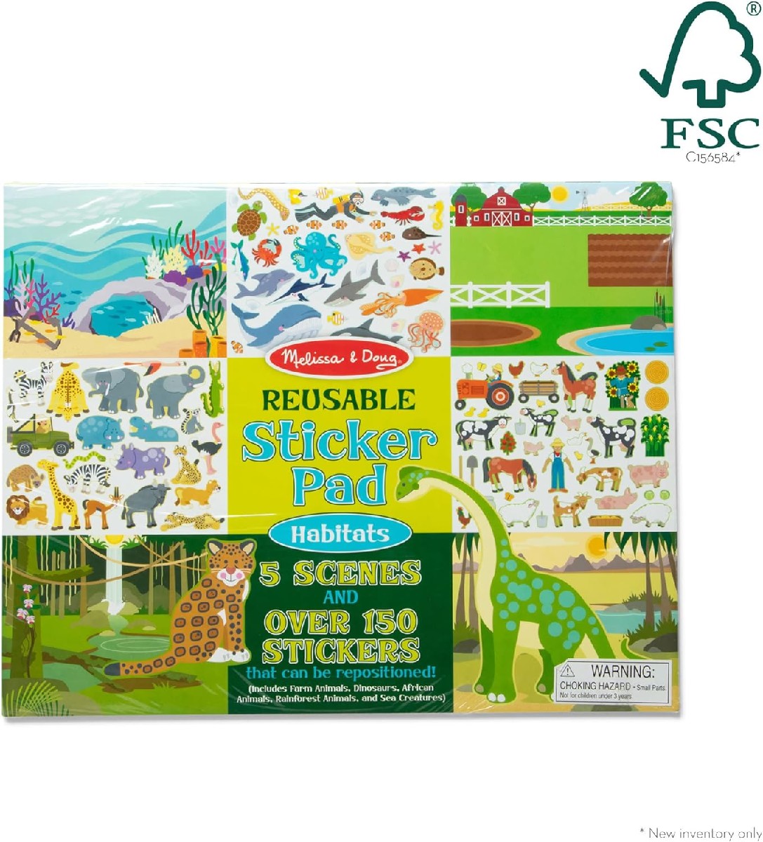 Melissa & Doug: Stickerbuch Lebensräume