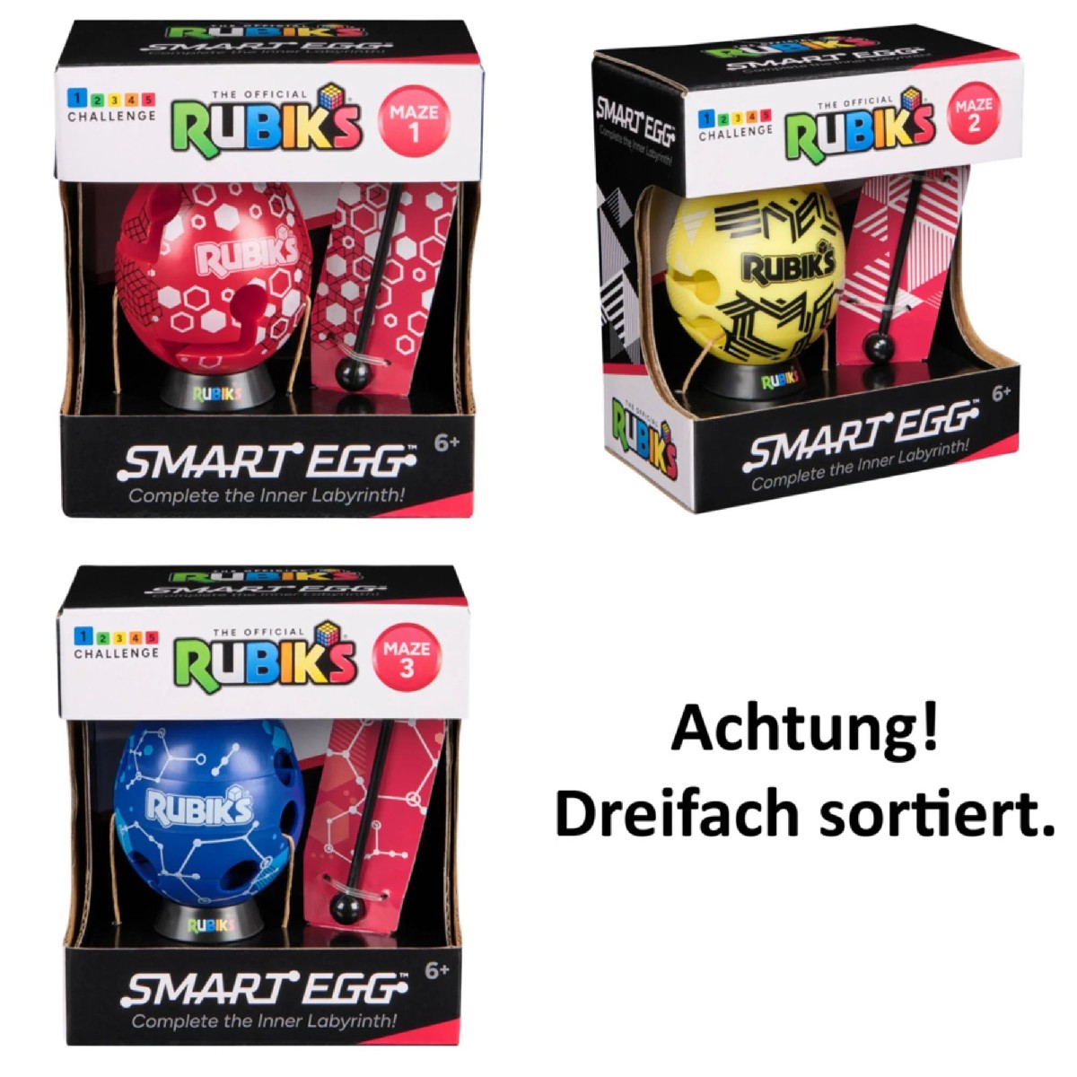 Rubiks Smart Egg (Ei-Labyrinth) (6er-VE)
