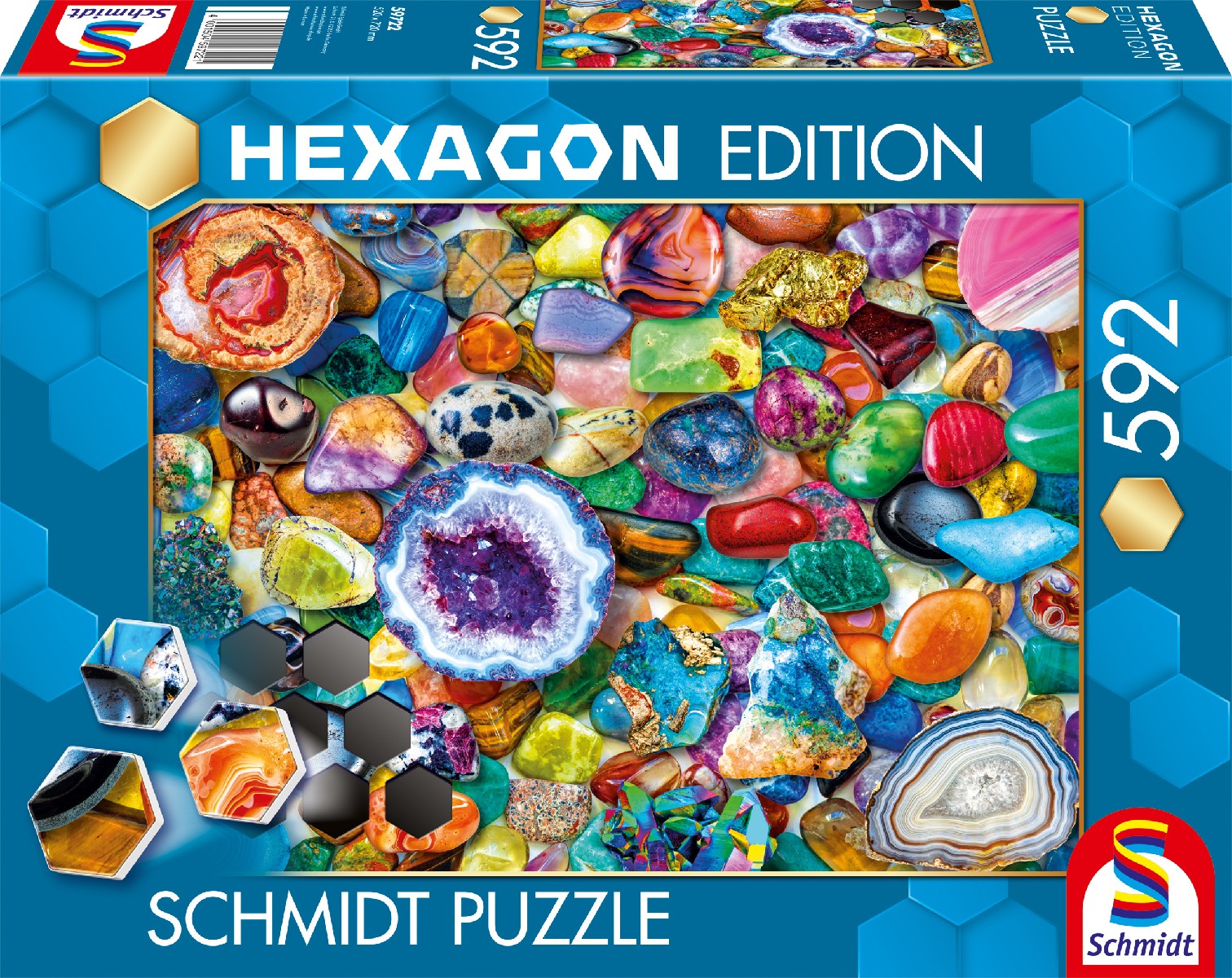 Hexagon Puzzle: Edelstein-Potpourri (592 Teile)