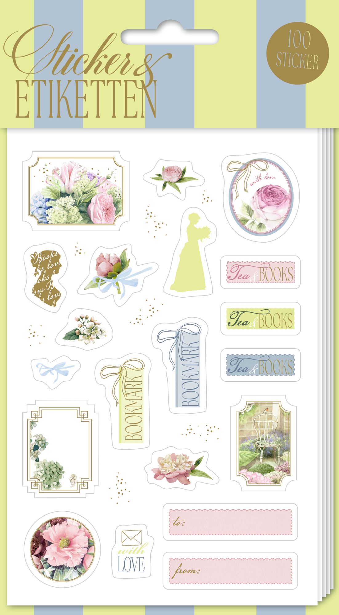 Stickerbogen mit 100 Stickern