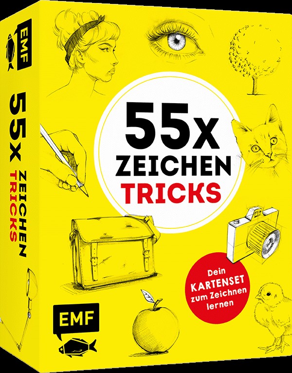 55 x Zeichentricks: Dein Kartenset zum Zeichnen lernen
