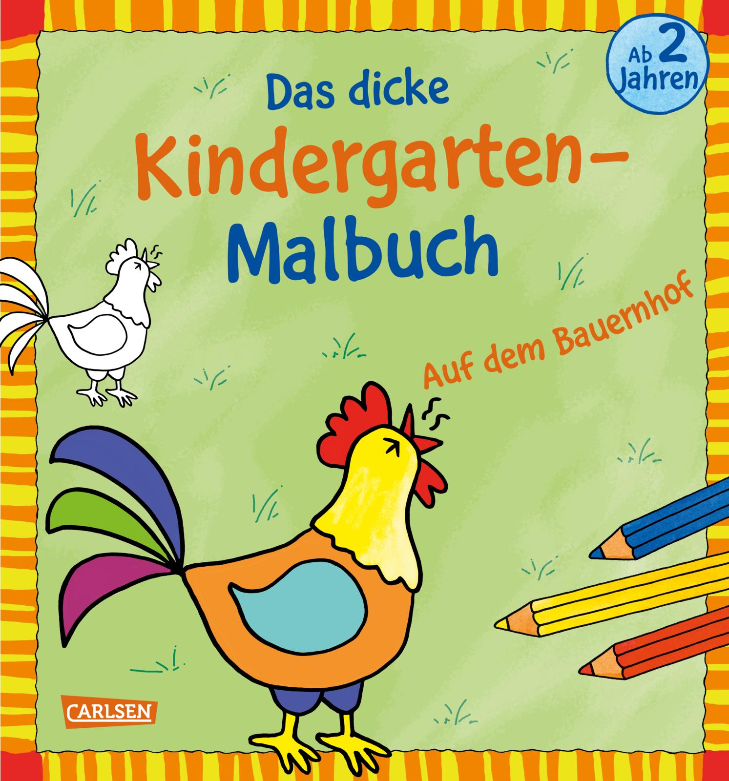 Ausmalbilder für Kita-Kinder: Das dicke Kinder...