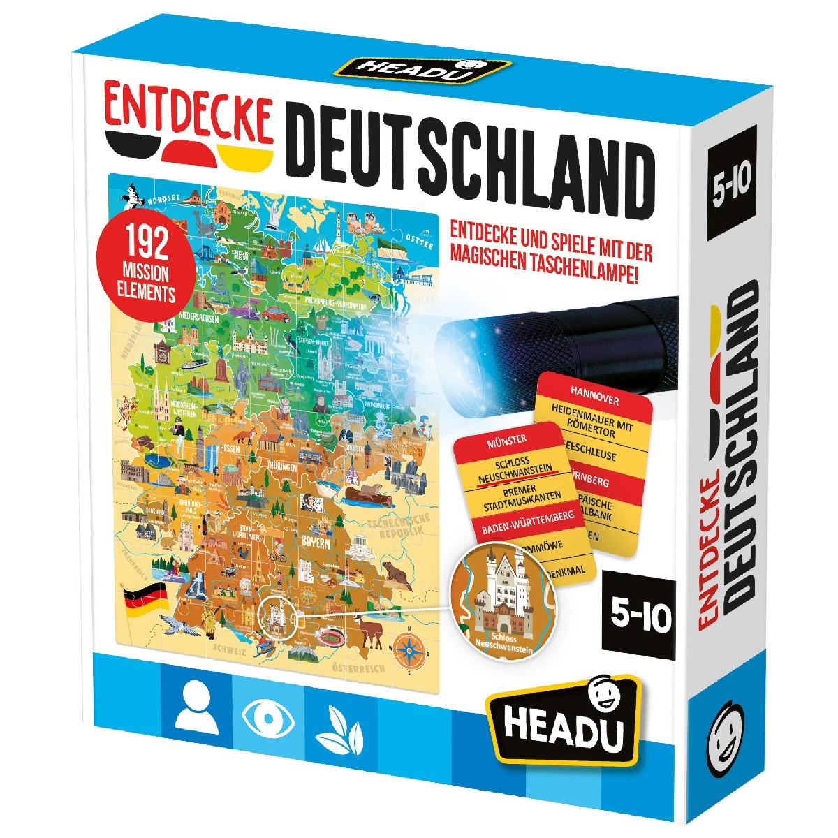 Entdecke Deutschland, inkl. magische Taschenlampe