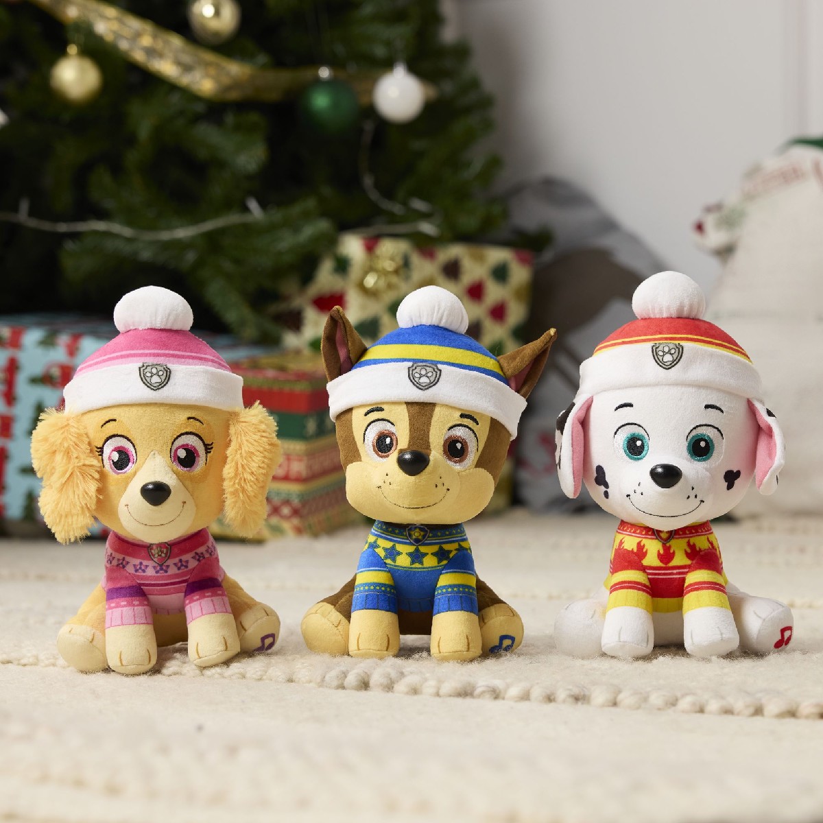 Paw Patrol Weihnachts-Plüschtier Sortiment (20cm, 9er-VE)