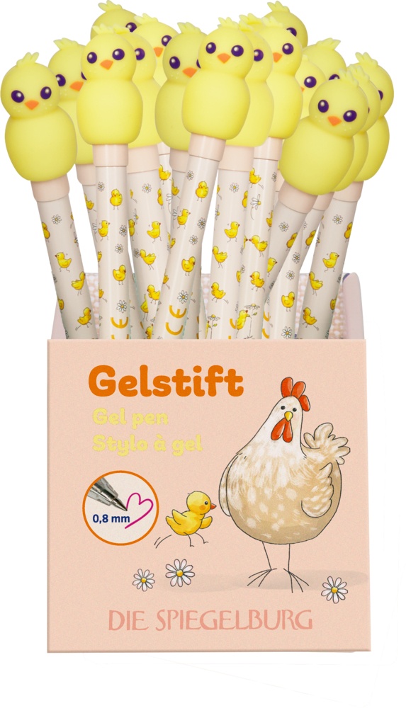 Frohe Ostern: Gelstift Küken (24er-VE)