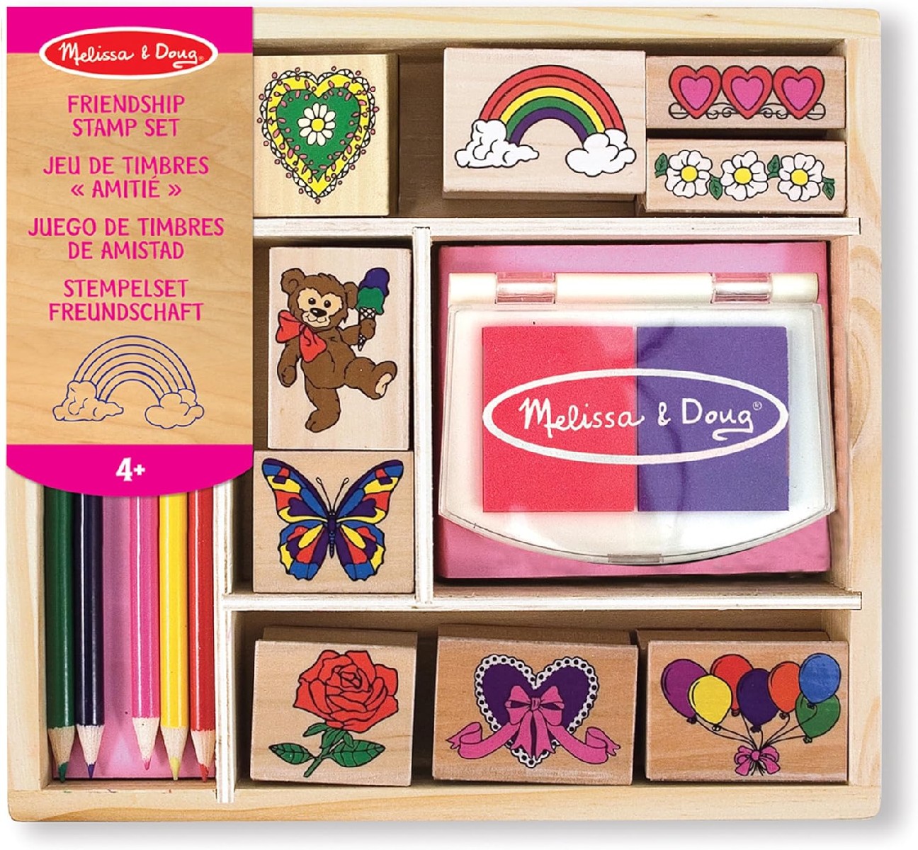 Melissa & Doug: Freundschafts-Holzstempelset