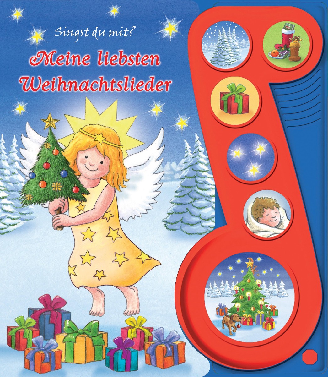 Meine liebsten Weihnachtslieder (6-Button-Liederbuch)