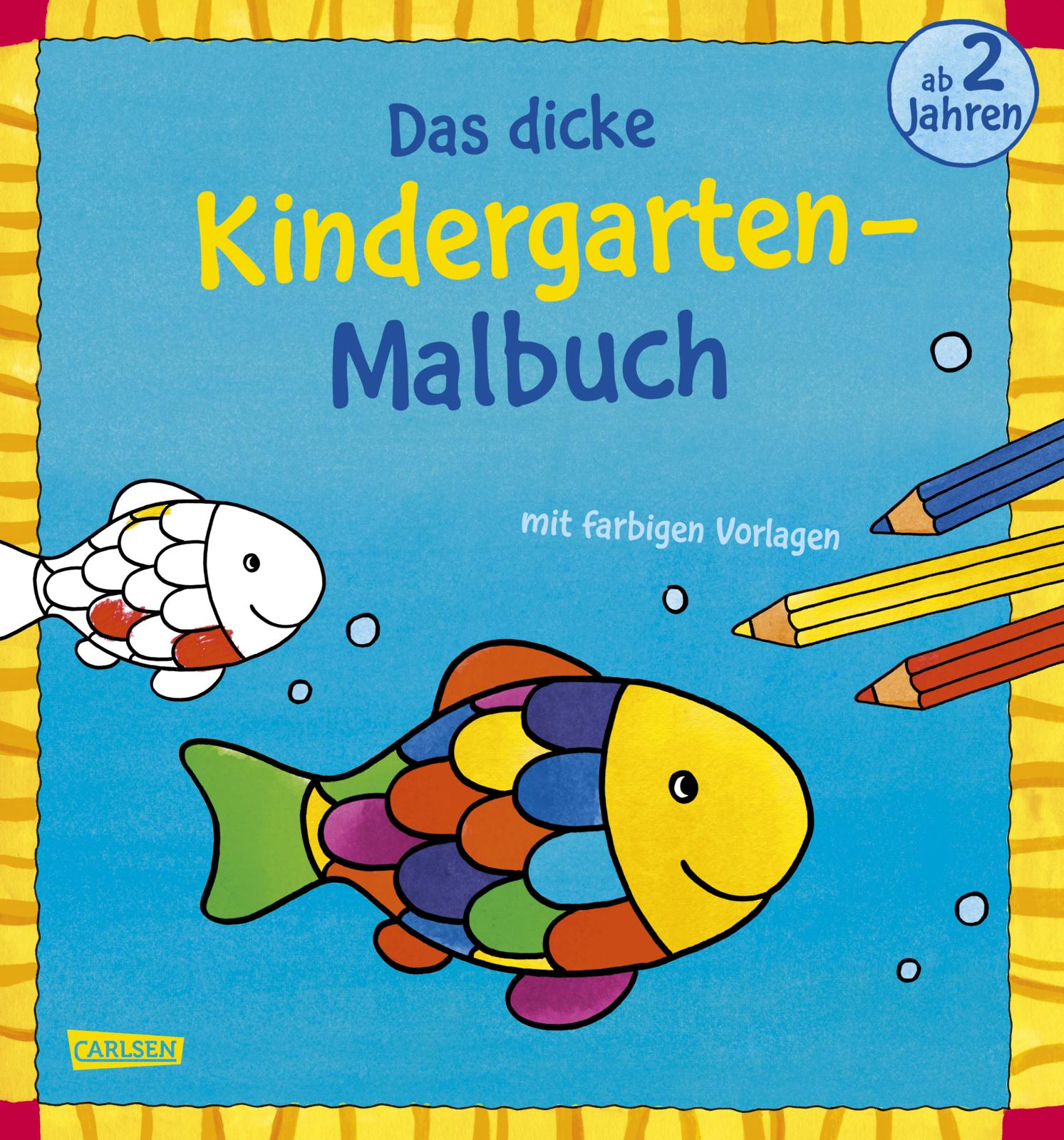 Ausmalbilder für Kita-Kinder: Das dicke Kindergarten-Mal...